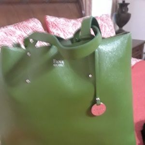 Italian hand bag, genuine leather